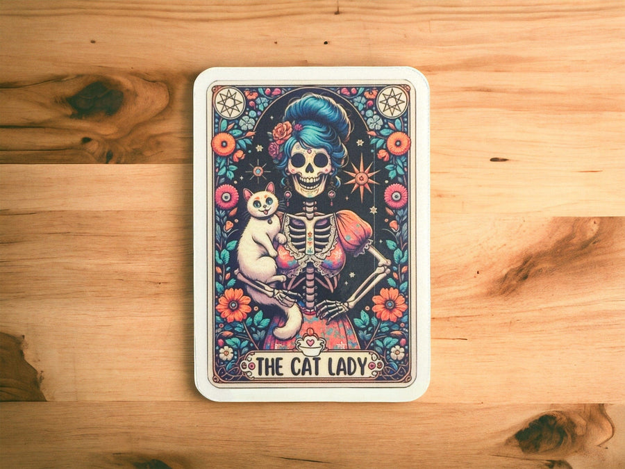 The Cat Lady Tarot Sticker