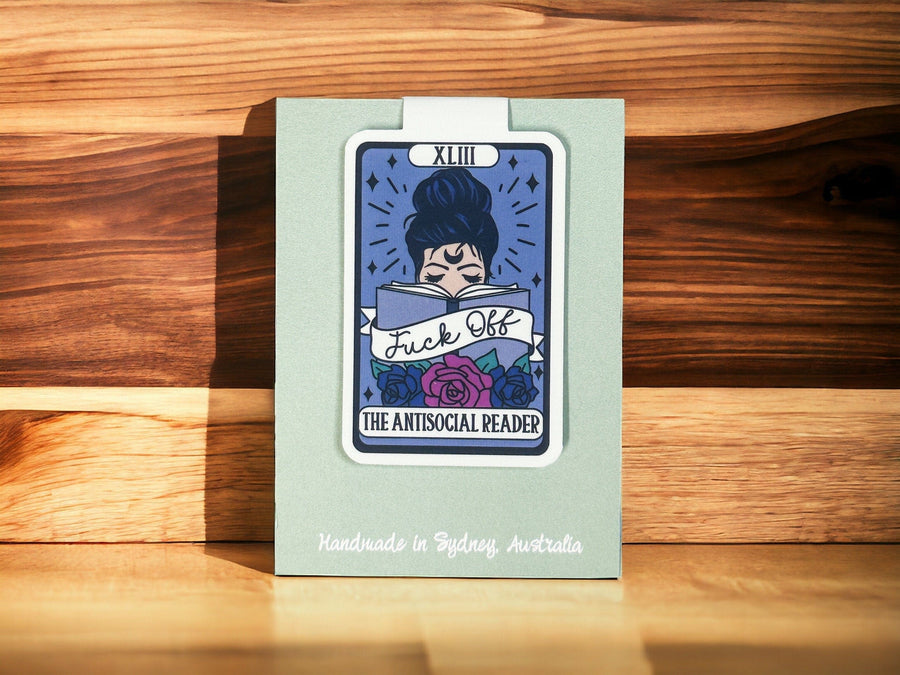 The Antisocial Reader Tarot Magnetic Bookmark