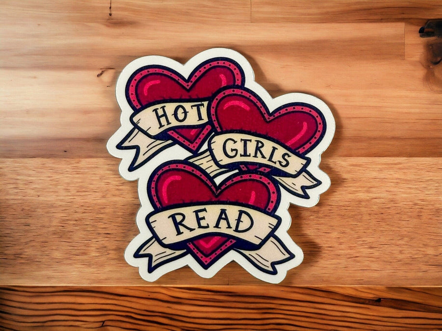 Hot Girls Read Sticker