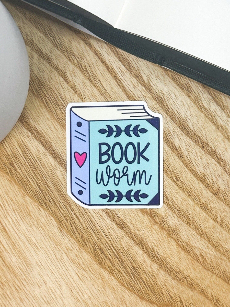 Bookworm Book Sticker
