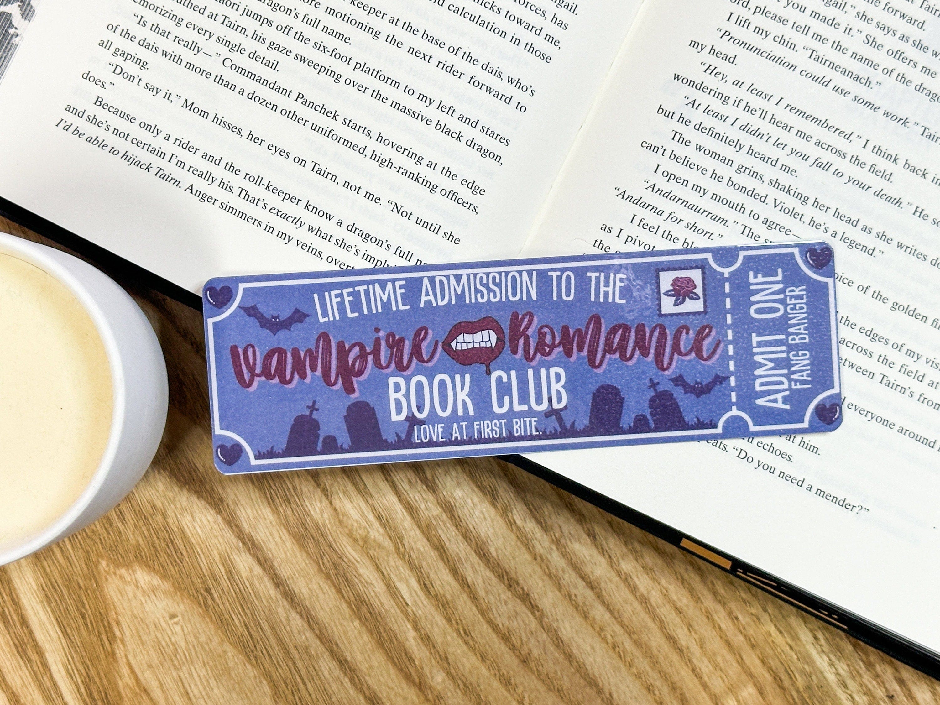 Vampire Book Club Laminated Bookmark