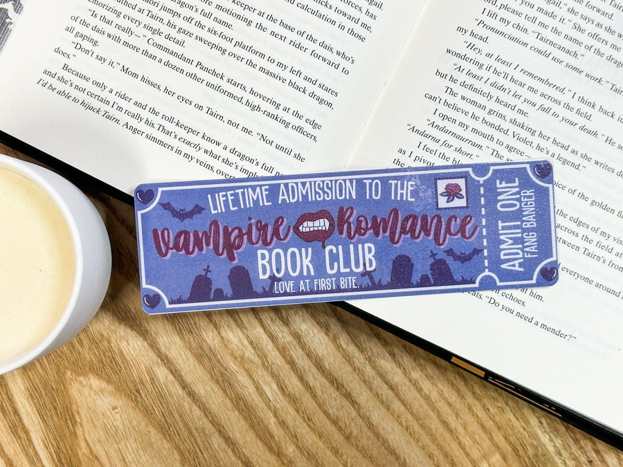 Vampire Book Club Laminated Bookmark