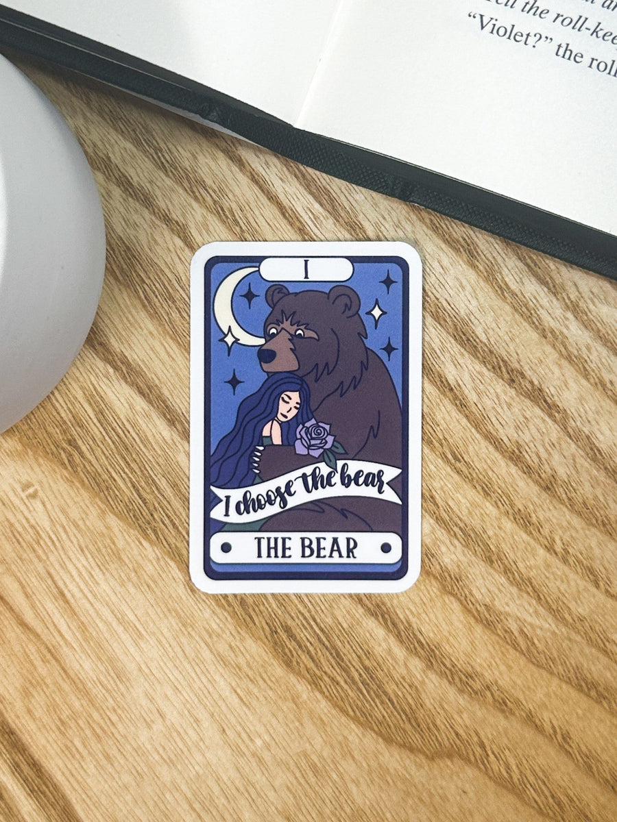 The Bear Tarot Sticker | journaling | stationery | latop | kindle | e-reader | stationery addict gift | book worm | bookish merch