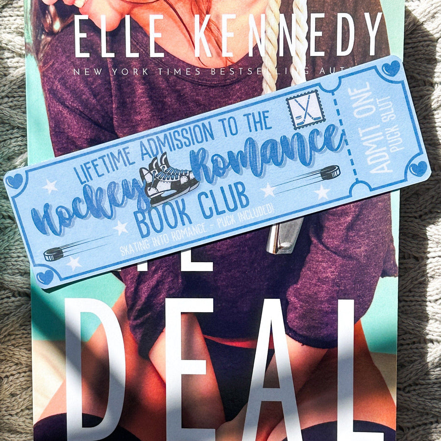 Hockey Romance Book Club Laminated Bookmark