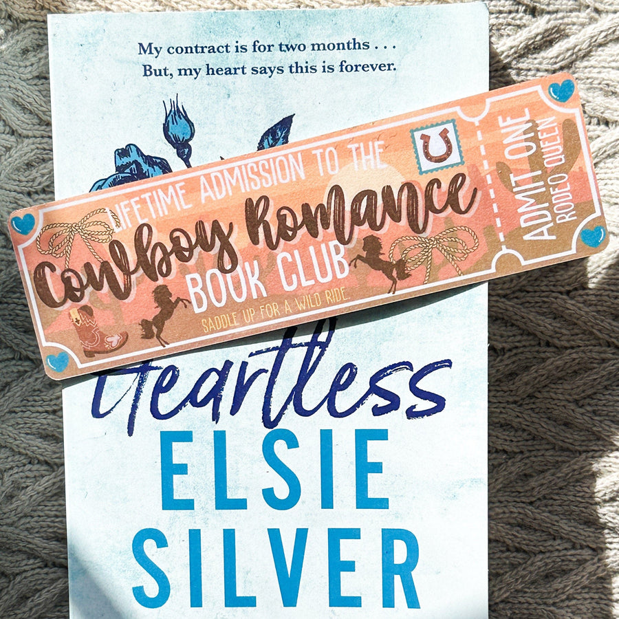Cowboy Romance Book Club Laminated Bookmark