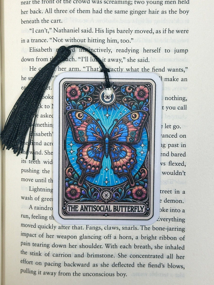 The Antisocial Butterfly Tarot Bookmark