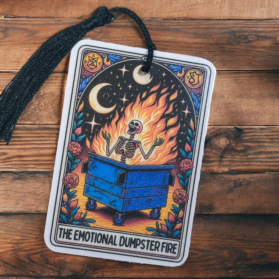 The Emotional Dumpster Fire Tarot Bookmark
