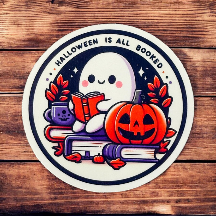 Halloween is all Booked Sticker