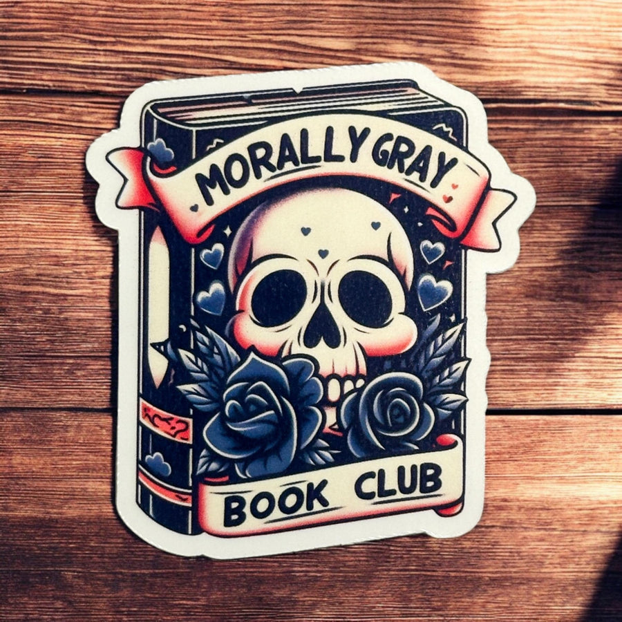 Morally Grey Book Club Book Sticker