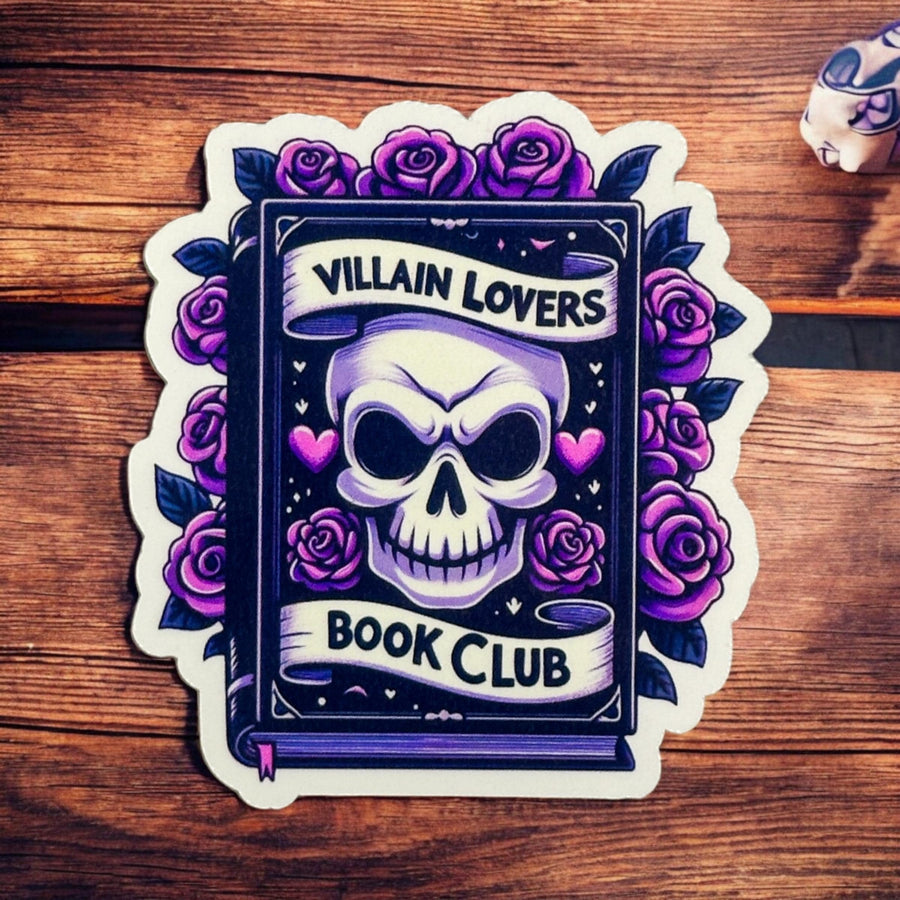 Villain Lovers Book Club Book Sticker