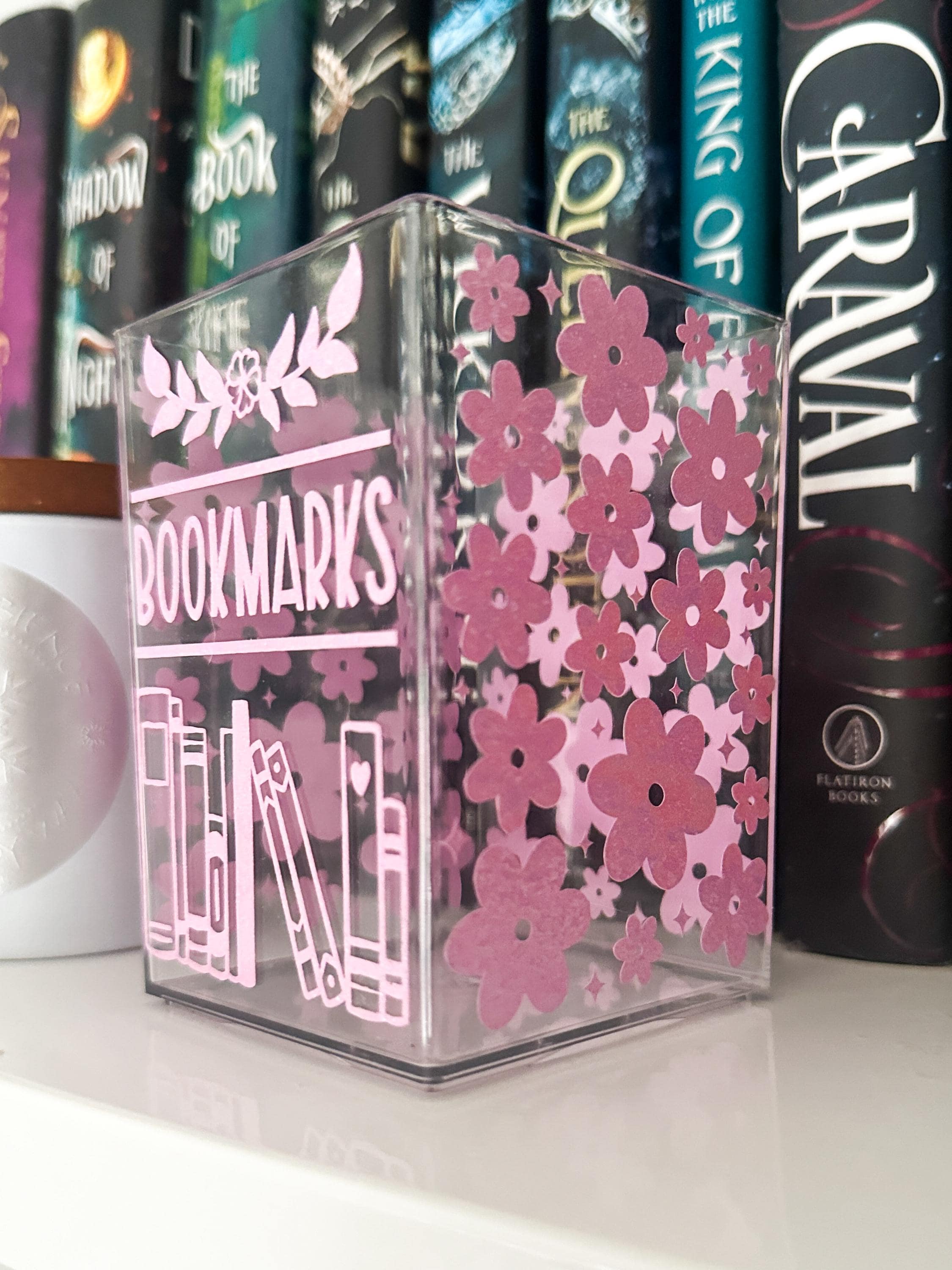 Floral Acrylic Bookmark Holder