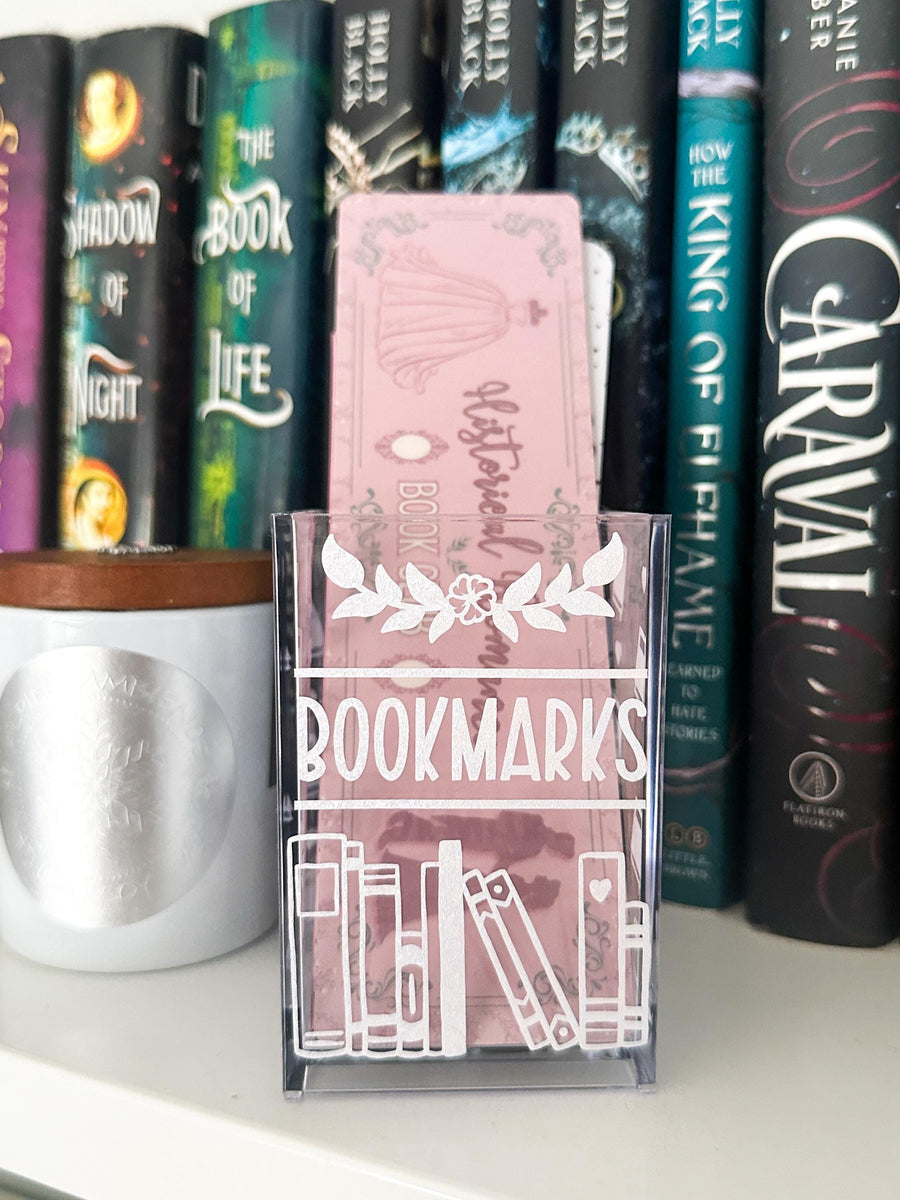 Books and Hearts Acrylic Bookmark Holder