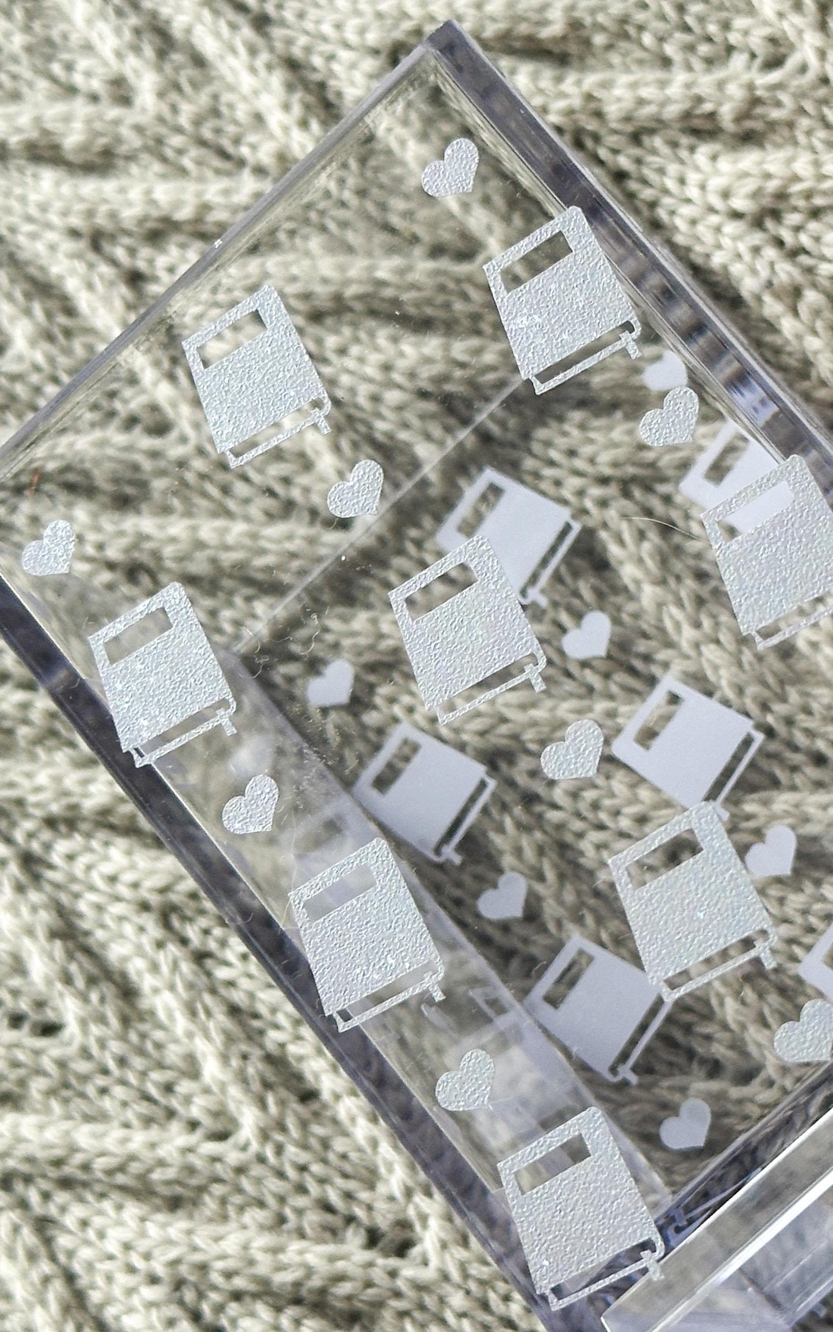 Books and Hearts Acrylic Bookmark Holder