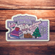 Holiday Season Bookish Admit One Ticket Sticker