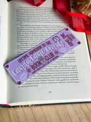 Candy Cane Crush Book Club Bookmark – Sweet Holiday-Themed Bookmark for Book Lovers | 5 x 16 cm