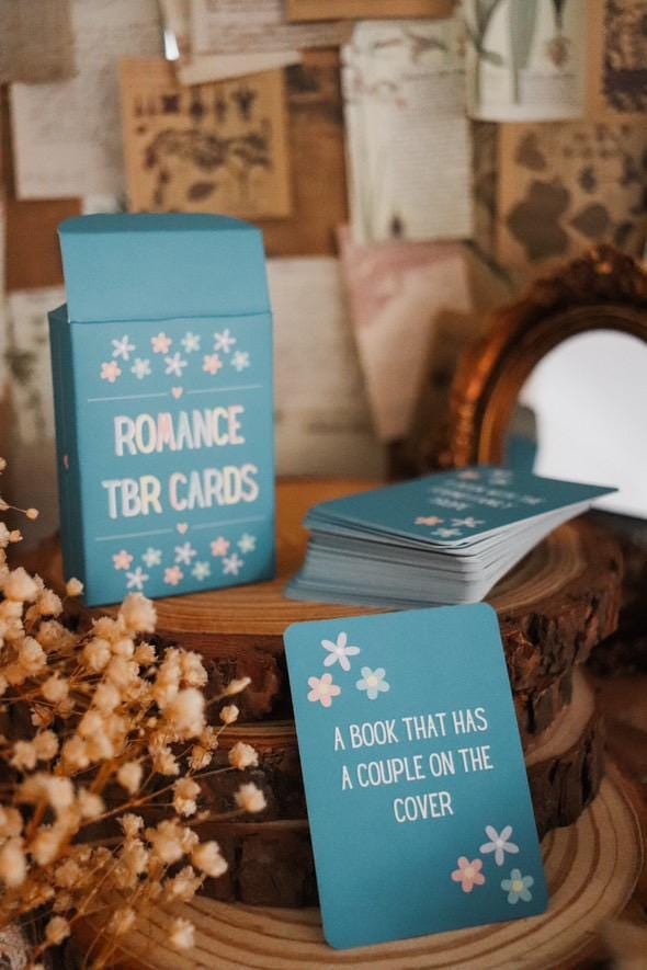 Romance TBR Cards Deck – 52 Unique Book Prompts for Romance Readers