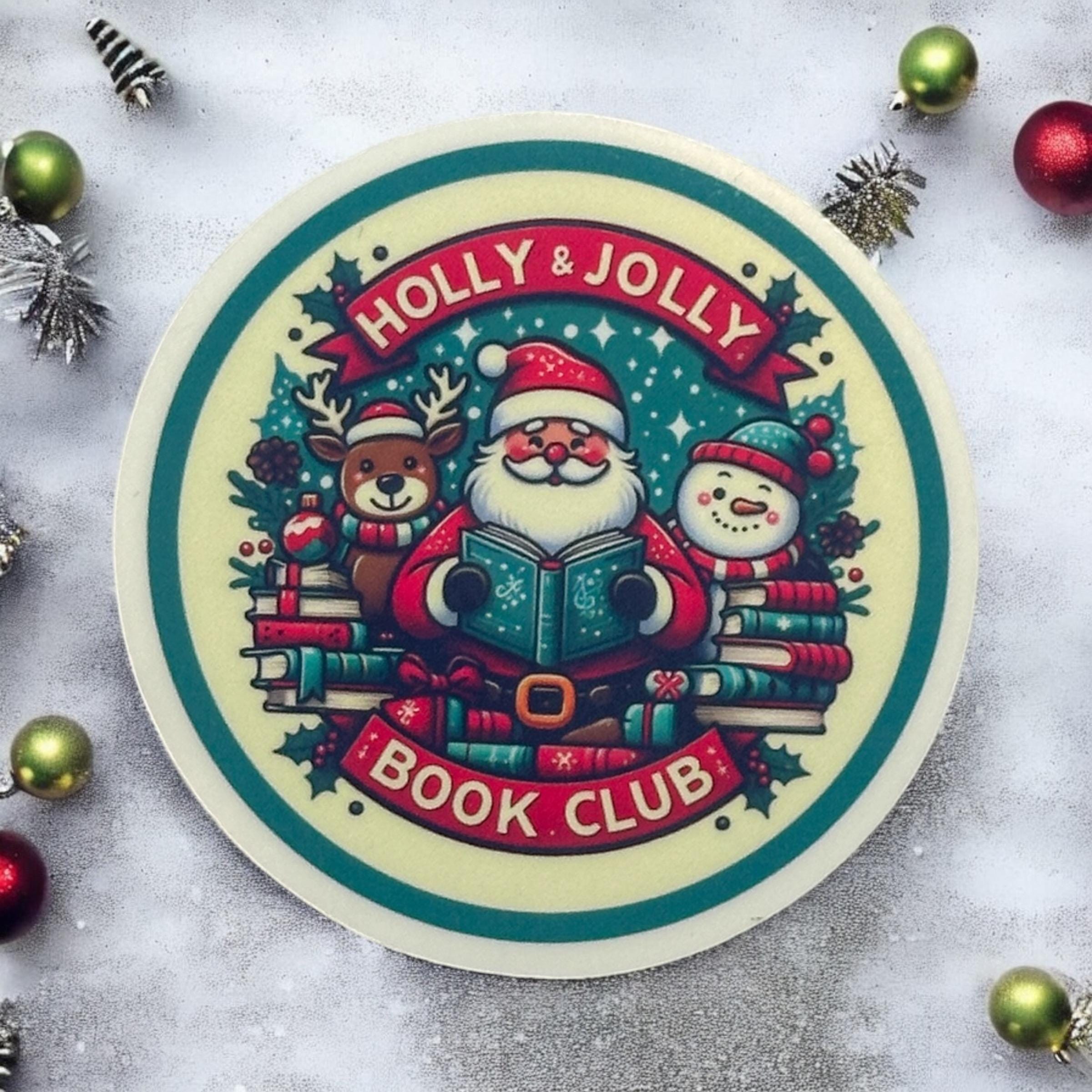 Holly and Jolly Book Club Sticker