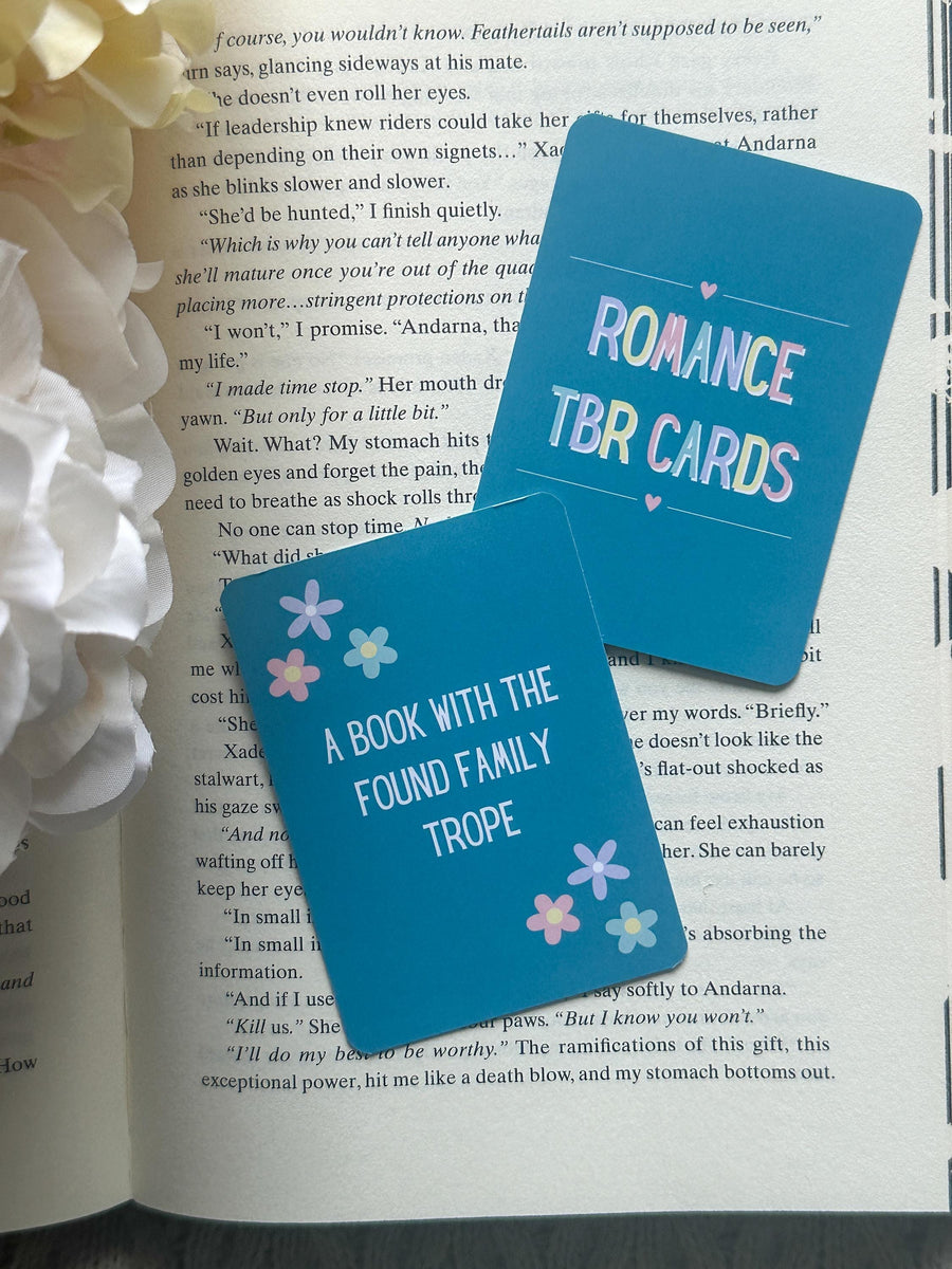 Romance TBR Cards Deck – 52 Unique Book Prompts for Romance Readers