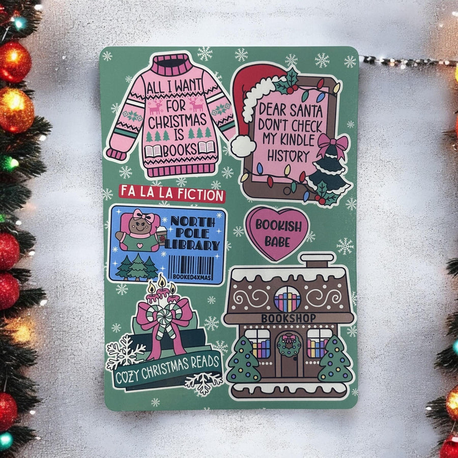 Christmas Bookish Kindle Insert