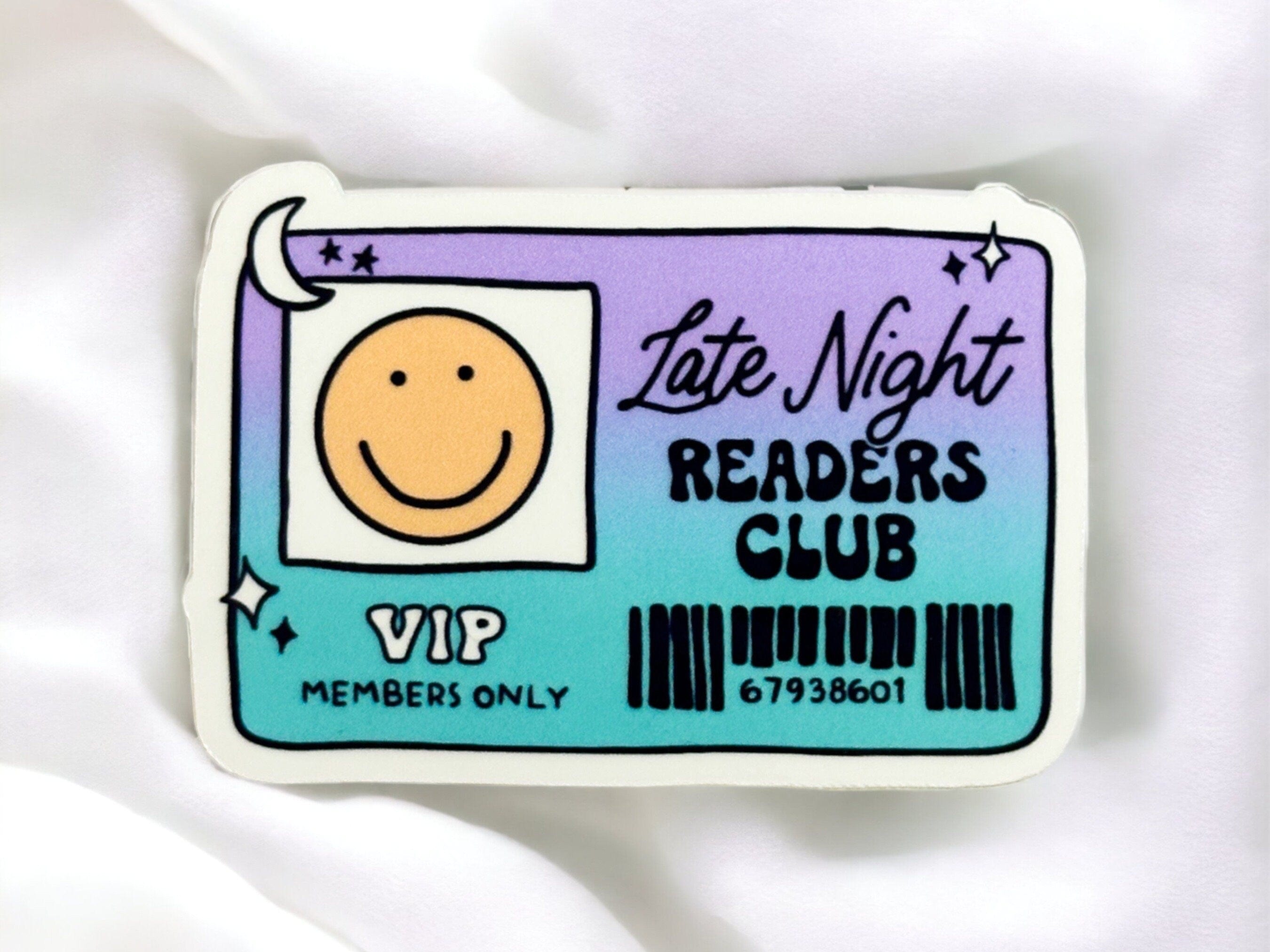 Late Night Readers Club Sticker