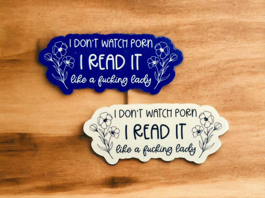 I Read it Like a Lady Sticker