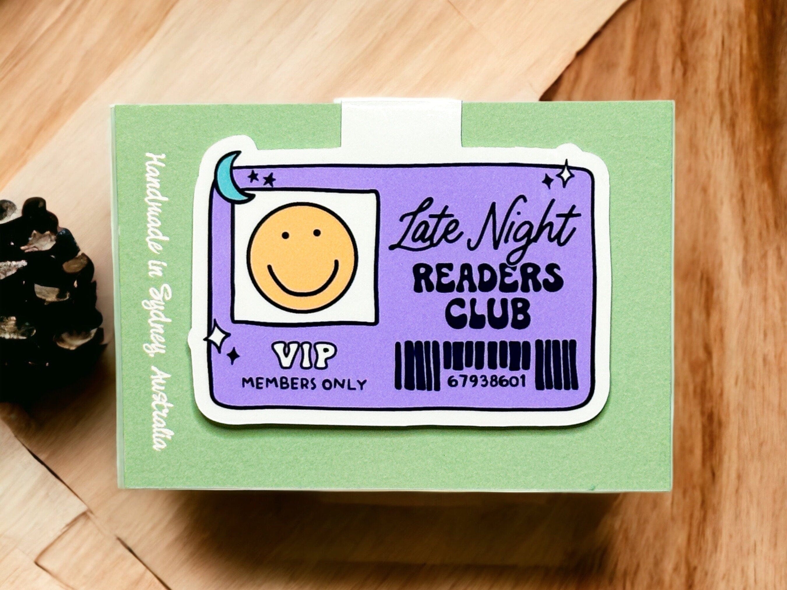 Late Night Readers Club Magnetic Bookmark