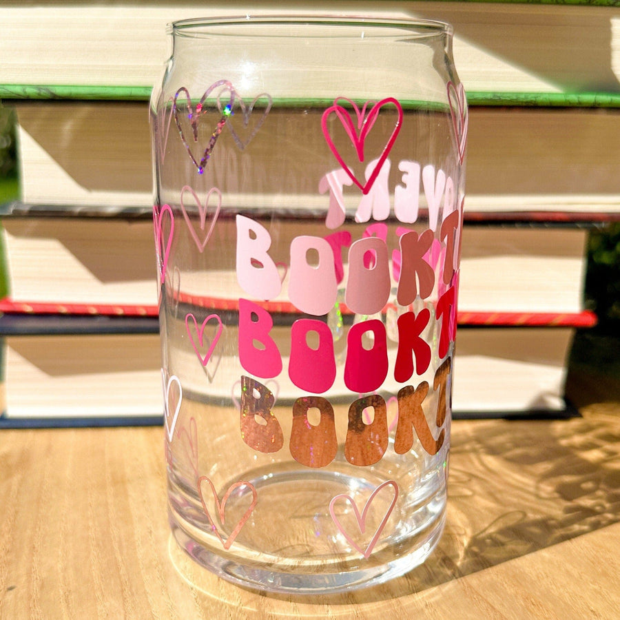 Handmade Bibliophile Libbey Can Glass
