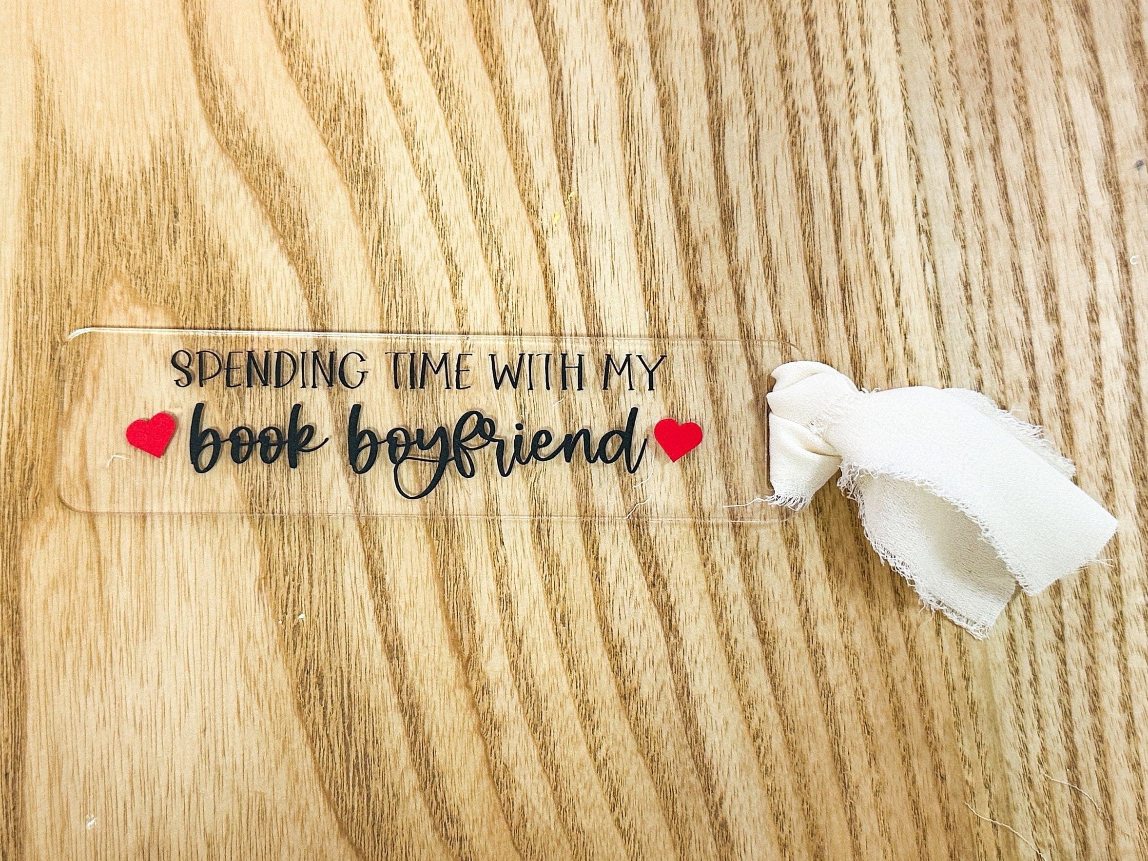 Handmade Acrylic Book Boyfriend Bookmark